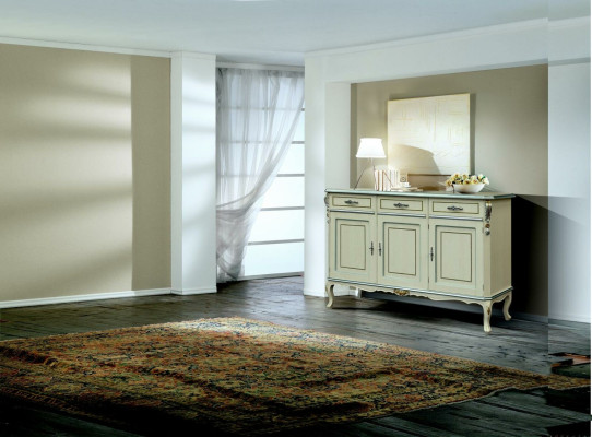 Luxury Italian Wood Furniture White Large Buffet Wardrobe Living room Furniture new