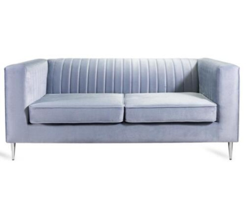 Sofa 2 Seater Gray Elegant Modern Luxury Design Wood Furniture Upholstery Fabric new