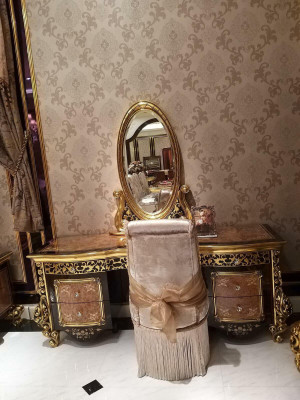Bedroom Set Baroque Rococo Bed Bedside table Chest of drawers Italy Furniture 7pcs. new