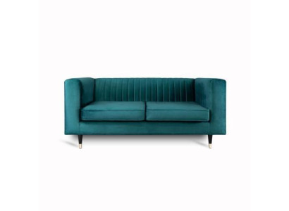 Sofa 2 Seater Green Elegant Modern Luxury Design Wood Furniture Upholstery Fabric new