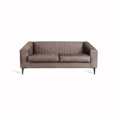 Sofa 2 Seater Brown Sofas Seat Living room Modern Design Upholstery Fabric Elegantes