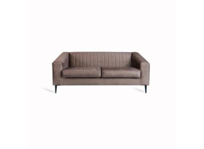 Sofa 2 Seater Brown Sofas Seat Living room Modern Design Upholstery Fabric Elegantes