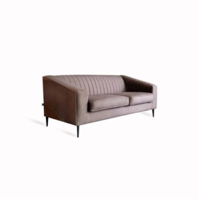 Sofa 2 Seater Brown Sofas Seat Living room Modern Design Upholstery Fabric Elegantes