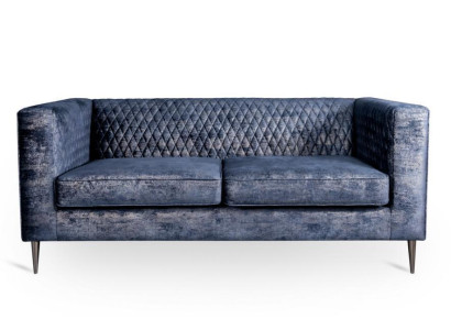 Sofa 2 Seater Blue Elegant Modern Luxury Design Wood Furniture Upholstery Fabric new