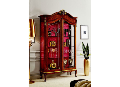 Display case Wood Wardrobe Glass Cabinets Italian Stol Furniture Sideboard Shelf Baroque