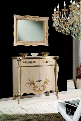 Luxurious Furniture Wood Style Baroque White Wardrobe Chest of drawers Cabinets Designer