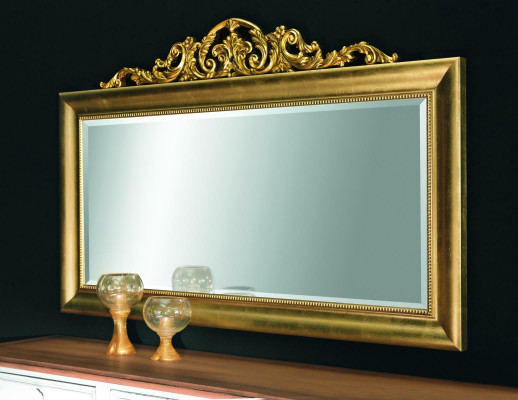 Mirror Wall mirror Rectangular Hallway Mirror Wood Wall Decoration Mirror Baroque