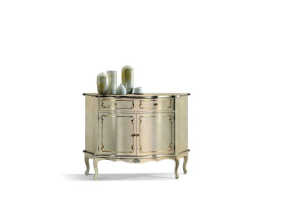 Luxury Italian Wood Furniture Chest of drawers White Buffet Wardrobe Living room