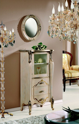 Furniture Classic r Chest of drawers Wood Glass Display case chest of drawers designer