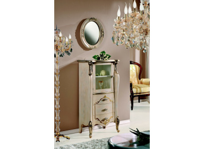 Furniture Classic r Chest of drawers Wood Glass Display case chest of drawers designer