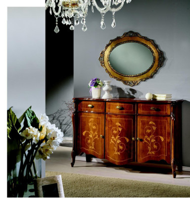 Design Furniture Style Baroque Chest of drawers Wardrobe Brown Design Luxury Wood