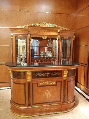 Display case Bar Wardrobe Cabinets Home Bar Classic Bar Decoration Antique Style Baroque