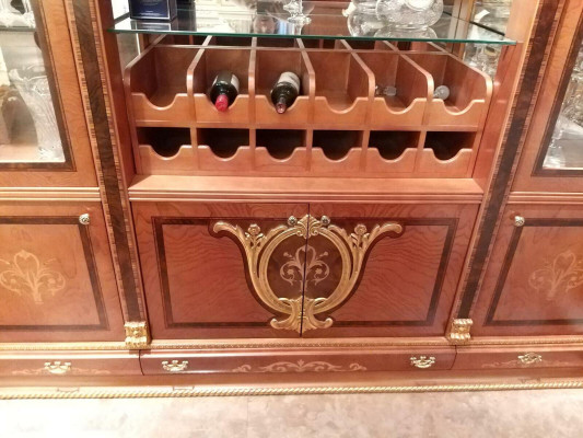 Display case Bar Wardrobe Cabinets Home Bar Classic Bar Decoration Antique Style Baroque