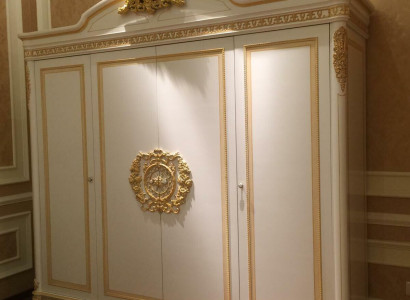 Wardrobe Shelf Storage Wardrobe Cabinets Wood Coat rack Baroque Rococo