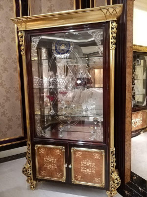 Display case Wardrobe Showcases Living room Decoration Show Cabinets Baroque Design