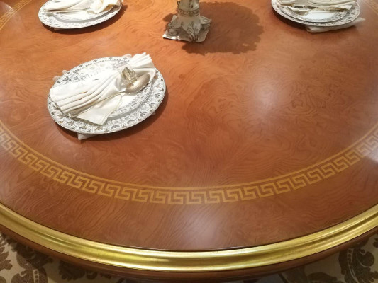 Round Dining room + 4 Chairs Chair Set Suite Round Table Wood Tables Round 5pcs
