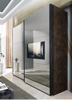 Wardrobe Solid Bedroom Furniture Italy Real wood Wardrobe wooden cabinet