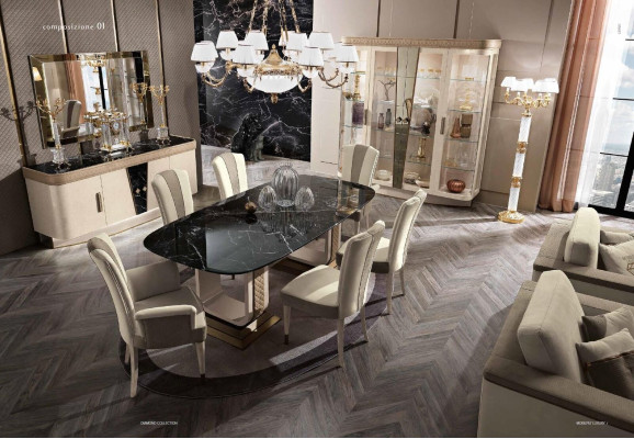 Dining table Luxury Table Solid Furniture Wood from Italy Dining room Tables Furnishings