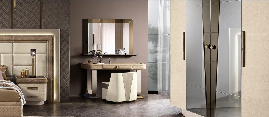 Dressing table Bedroom Stool Set Chest of drawers Table Console Mirror