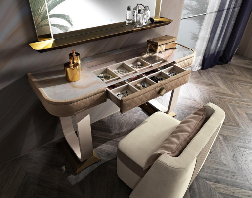 Dressing table Bedroom Stool Set Chest of drawers Table Console Mirror