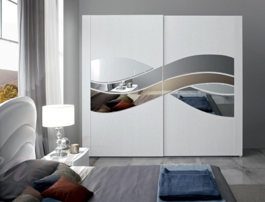 Luxury Wardrobe Design Clothes cabinets Wood Cabinets Mirror Furnishings