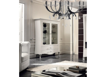 Luxury Shop Window Display Case Vitrines Glass Wardrobe Style Italy Modern Design Wood