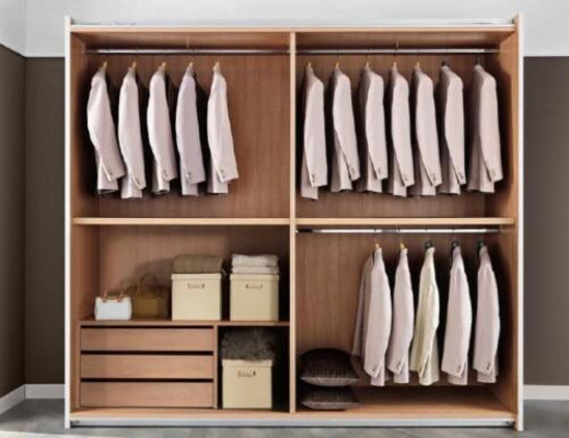 Wardrobe Sliding Doors Cabinets Wood Wardrobe Bedroom Coat rack Furniture