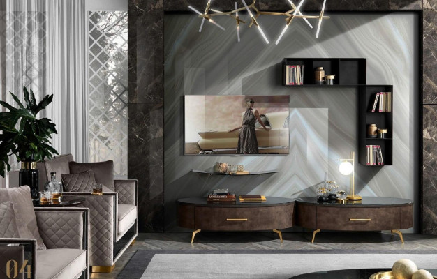 Living room TV-cabinet Sideboard tv Wardrobe Table Chest of drawers Lowboard Wood Modern new