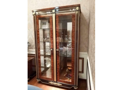 Glass Display case Wardrobe Showcases Living room Cabinets Design Baroque Rococo
