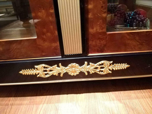 Glass Display case Wardrobe Showcases Living room Cabinets Design Baroque Rococo