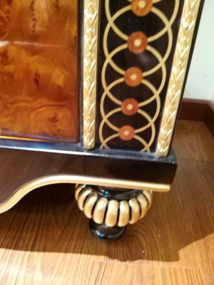 Glass Display case Wardrobe Showcases Living room Cabinets Design Baroque Rococo