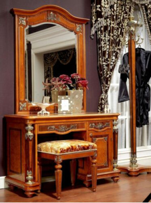 Luxury Class Baroque Rococo Dressing table with Mirror Chest of drawers Consoles Table new