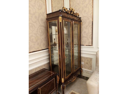 Display case Glass Wardrobe Living room Shop window 2-door showcases Baroque Rococo new