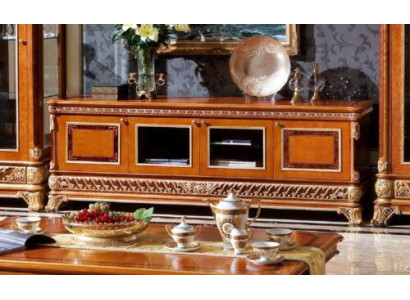 Sideboard TV E62 Lowboard TV cabinet XXL Wardrobe Table Living room Wood Classic Baroque