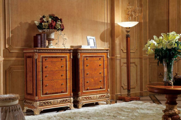 Chest of drawers Sideboard Chests of drawers E62 Sideboards Living room Baroque tall cabinet Wardrobe
