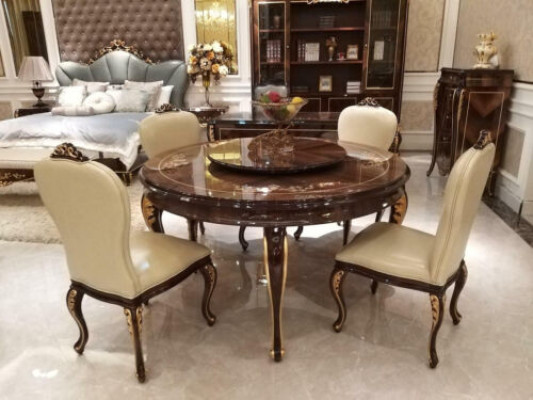 Round Dining room Round Table Real Wood Round Tables Classic Baroque Rococo new