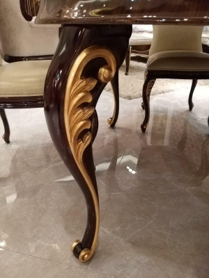 Round Dining room Round Table Real Wood Round Tables Classic Baroque Rococo new