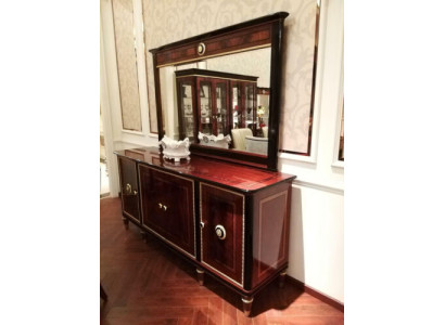 Elegant Design Console Wood Sideboard Mirror Sideboard Wardrobe 2-piece. Console table