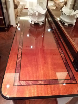 Elegant Design Console Wood Sideboard Mirror Sideboard Wardrobe 2-piece. Console table