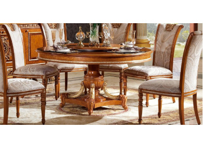Round Table Round Table Tables Wooden Table Wood Baroque Rococo Classic r Dining table