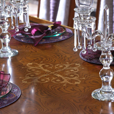 Noble luxury XXL Table Living room Wood Tables Dining room 240x120cm Baroque Rococo