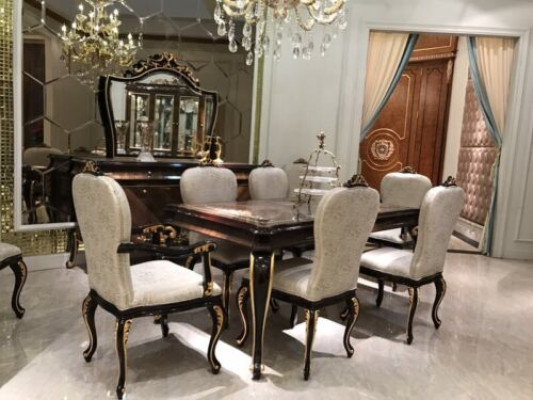 Classic r designer Big Table Dining room Tables Baroque Wood Antique Style Rococo