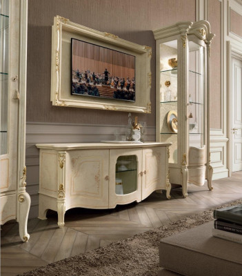 Classic Display case Showcases Luxury Wardrobe Wood Italian Style Furniture Glass new
