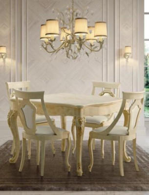 Tables Dining table Extendable Classic r Design Table Italian Furniture Wood Dining
