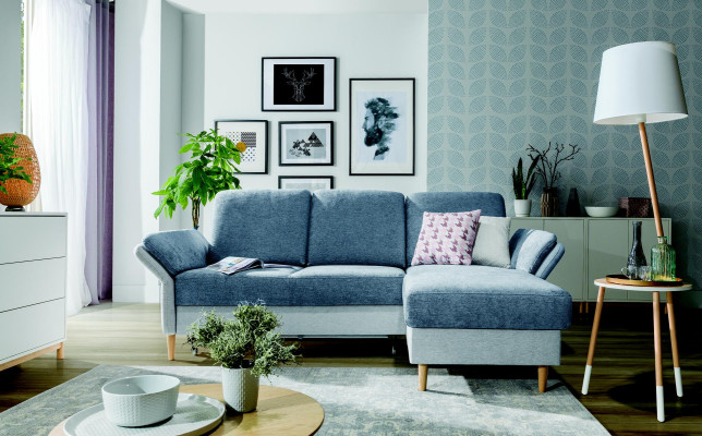 Stylish and elegant corner sofa in a modern style to buy at an affordable price