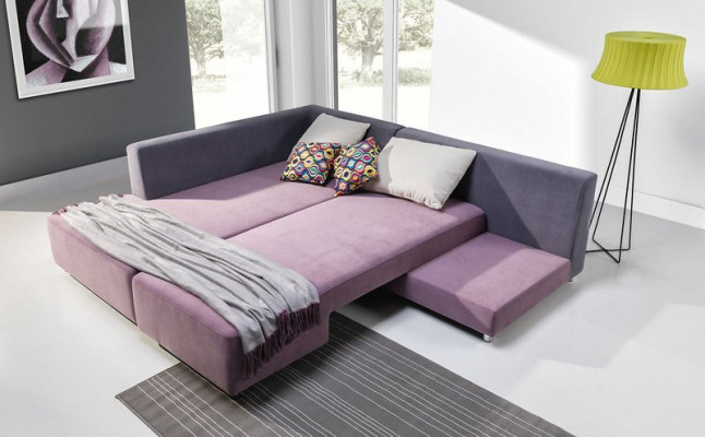 Luxurious large corner sofa is made from high quality material from European furniture manufacturers