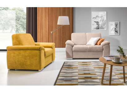 Sofa set Set Upholstery Textile Fabric Couch 2+1 Seater Set Fabric Textile Couches