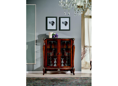 Schick Design Furniture Luxury Wood Display Case Style Antique Baroque Wardrobe Italian Sideboard