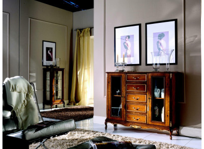 Sideboard Wardrobe Glass Display case Chest of drawers Cabinets Baroque Style Furniture Wood