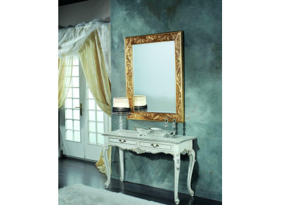 Mirror Italian Design Furniture Standing Mirror Sideboard 93x183cm Baroque Rococo
